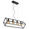 Image de Lucide FABIAN - Suspension - 4xE27 - Noir
