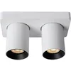 Image de Lucide NIGEL - Spot plafond - LED Dim to warm - GU10 (MR16) - 2x5W 2200K/3000K - Blanc