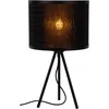 Image de Lucide TAGALOG - Lampe de table - Ø 26 cm - 1xE27 - Noir
