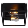 Image de Lucide CARLYN - Plafonnier Salle de bains - 2xE14 - IP54 - Noir