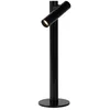 Image de Lucide Antrim - Lámpara de mesa Recargable - Batería/acumulador - LED Regul. - 1x2,2W 2700K - IP54 - Con Base de carga por contacto - Noir