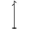 Image de LUCIDE Antrim - Lampadaire rechargeable avec lampe de lecture intérieur/extérieur - Batterie - LED à intensité variable - 2 x 2,2 W 2700 K - IP54 - Avec station de charge sans fil - Noir