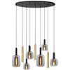 Image de Lucide JOANET - Suspension - 4xE27 & 3xGU10 - Laiton