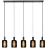 Image de Lucide LAMBRES - Suspension - 5xE27 - Noir
