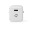 Image de Nedis |Chargeur mural | 1.5/2.0/2.5/3.0 A | Nombre de sorties : 1 | USB-C  | 30 W | Sélection de tension automatique