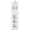 Image de Nedis SmartLife Power Strip | Wi-Fi | 3 x contacts de protection (CEE 7/3) / 4 x USB | 16 A | 3680 W | 1.80 m | -10-40 °C | Android  / iOS | Blanc