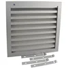 Image de Grille d'aération Renson   lamelles de grille 30 x 30 cm | pour mur de fixation | avec moustiquaire | Aluminium Argent Anodisé