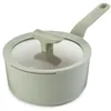 Image de Berghoff Leo Balance Casserole antiadhésive (18 cm) - Pour induction - Casserole avec couvercle - Grande casserole - Pour tous les types de feux - Sauge