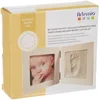 Image de Artemio 13040008 Kit Moulage Empreinte de Bébé et Cadre Photo Bois, Blanc, 13,5 x 4,5 x 16 cm