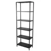 Image de Urban living "MADISON" BIBLIOTHEQUE 5 ETAGERES EN METAL NOIR 60X30XH180CM