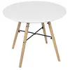 Image de JUDY WILD "JENA JUNIOR" TABLE ENFANT BLANC EN MDF STRUCTURE METAL D60XH48CM