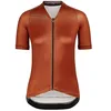 Image de BIORACER Maillot cyclisme Femme manches courtes - Modèle Icon Metalix - Orange - Taille XL - Vêtements cyclisme pour Femme