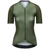 Image de BIORACER Maillot de cyclisme Femme manches courtes - Modèle Icon Coldblack - protection UV supplémentaire - Vert olive - L - Idéal pour braver le soleil brûlant