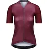 Image de BIORACER Maillot de cyclisme Femme manches courtes - Modèle Icon Coldblack - protection UV supplémentaire - Bordeaux - XS - Idéal pour braver le soleil brûlant