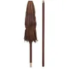 Image de Parasol Feuille De Cocotier Marron 150X150X270Cm
