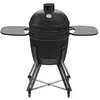 Image de Barbecook barbecue kamado Kamal 60 céramique à base de mullite, noir mat, XL, 138x84x110.5cm