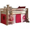 Image de Vipack PINO LIT Mezzanine ET Housse Pink Flower Nature, Pin
