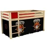 Image de Vipack PINO LIT Mezzanine ET Housse Pirates Nature, Pin Massif