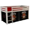 Image de Vipack PINO LIT Mezzanine ET Housse Pirates Blanc, Pin Massif
