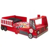 Image de VIPACK Bed, MDF, Rouge, Single