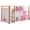 Image de Halfhoogslaper Charlotte met bedtent & opbergzakjes Princess II - dennenhout