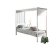 Image de Hemelbed Charlotte 90x200 met voile - wit