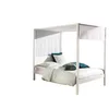 Image de Hemelbed Charlotte 140x200 met voile - wit