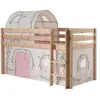 Image de Halfhoogslaper Charlotte met bedtent & bedtunnel Birdy - dennenhout