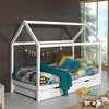 Image de Bedhuisje Dallas 1 90x200 met bedlade - wit