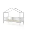 Image de Bedhuisje Dallas 2 90x200 inclusief voile met vlindermotief - wit/roze