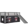 Image de Vipack Bed, Scandinavian, Pine, and, Textile, Gris, Single