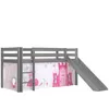 Image de Vipack Bed, Scandinavian, Pine, and, Textile, Gris, Single