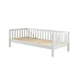 Image de VIPACK Bed, Solid, Pine, White, Single
