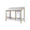 Image de Vipack Bed, Pine, White and Wood, 90 x 200 cm