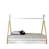 Image de Vipack lit, Pin, Bois et Blanc, 90x200