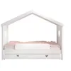 Image de VIPACK Amori Lit enfant 90 x 200 cm en pin laqué blanc avec sommier à roulettes, tiroir