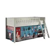 Image de Halfhoogslaper Scottie 90x200 cm met dierenwinkel-speelgordijn-wit