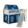 Image de Halfhoogslaper Scottie 90x200 cm Astronaut 1 met glijbaan-wit