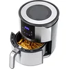 Image de Friteuse à air chaud, taille XL, 4 l, jusqu'à 200 °C, friteuse sans huile, avec programmes jusqu'à 1000 g, 1400 W, avec écran LED, friteuse à air chaud sans graisse, friteuse à air chaud pour frites