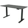 Image de Vivol Bureau double moteur - Hauteur réglable électrique - Noir/anthracite - Ergonomie sur le lieu de travail professionnel (160 x 80 cm)