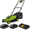 Image de VITO - Tondeuse à gazon sans fil 20V 2 Batteries 2.0Ah Chargeur double Largeur de coupe 32cm Bac 30L 3 hauteurs de coupe