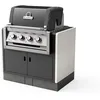 Image de TUOZI - Barbecue fixe à gaz modèle KITAWAY GAS encastrable Regal 420 (Gris/Blanc - 98 x 73 x 119 cm) REF: T00205 - Idéal extérieur