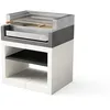 Image de TUOZI - Barbecue fixe inox pour bois et charbon modèle KITAWAY GRILL (Gris/Blanc - 84 x 63 x 101 cm) REF: T00558 - Robuste et performant extérieur