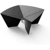 Image de TUOZI - Foyer de jardin SYRTIS - 65 x 65 x 31 cm - Revêtement en acier thermique noir - Brasero extérieur pour jardin fabriqué en acier