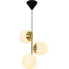 Image de Nordlux UK Lilly Plafonnier en laiton brossé - Éclairage minimaliste pour cuisine, salon, chambre à coucher - E27 AC/DC - 360 degrés - 32 x 32 x 36,5 cm - 1,2 kg