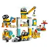 Image de LEGO 10933 Duplo La Grue Et Les Engins, Jouet Engin de Chantier, Pelleteuse, Camion avec Lumière & Son, pour Enfants de 2-5 Ans