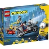 Image de LEGO 75549 Minions Unstoppable Bike Chase Jouet de Construction avec Les Figurines Gru, Bob et Stuart Minion, Idée de Cadeau de Film pour Filles et garçons à partir de 6 Ans