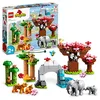 Image de LEGO 10974 DUPLO Animaux Sauvages d’Asie, Jouet pour Enfants de 2 à 5 Ans, Figurines de Bébé Éléphants et Tigres avec Sons, avec Tapis de Jeu