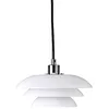 Image de Dyberg Larsen - DL20 - Petite suspension - Fabriqué en verre opale et métal chromé - Opale/chrome - Pour une utilisation en intérieur -33 W/G9 - Design danois - Moderne - Léger
