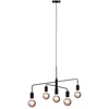 Image de Suspension Gloom à 5 ampoules E27 - Noir